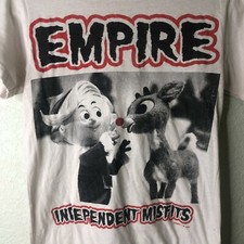2011 Tultex Independent Misfits - Rudolph the Red Nose Reindeer White T-Shirt Sz