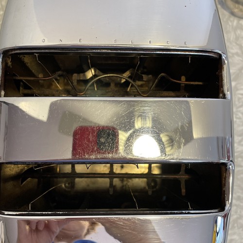 BEAUTIFUL WORKING SUNBEAM TOASTER T-20B DECO CHROME AUTO DROP USA FLAW - Picture 18 of 24