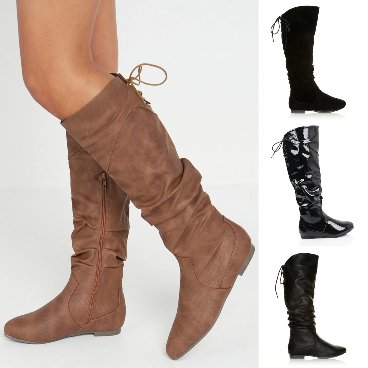 Womens slouch mid calf hotsell boots