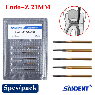 enDo③ Dental Endodontic ENDO-Z Tungsten Carbide Burs FG Round 21mm High