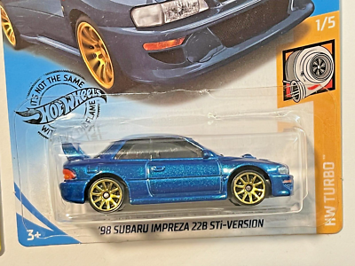 HOT WHEELS '98 SUBARU IMPREZA 22B STI-VERSION BLUE & GRAVEL CREW