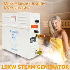 3/15KW Steam Generator Shower Sauna Bath Home Spa & ST-135 Controller Humidifier
