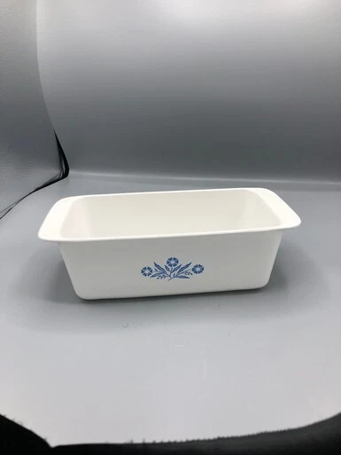 Vintage Corning Ware Blue Cornflower 9 x 5 x 3 - 2 Quart Loaf Bread Pan