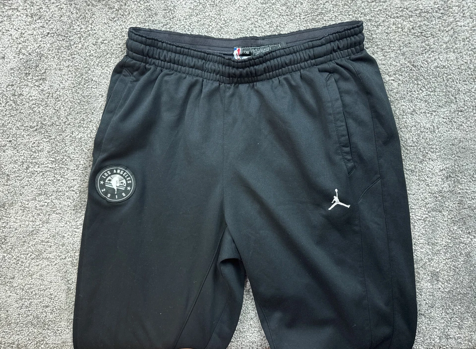 Nike Jordan Los Angeles Lakers  Sweatpants Mens XXL 2XL Black 2018 Player Issue - Image 3 of 4