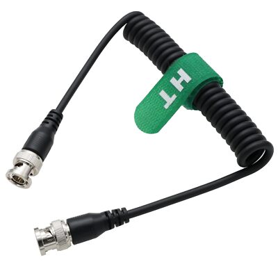 3G HD SDI BNC Coiled Cable for Sony Canon Camera Blackmagic Teradek Mars Atomos