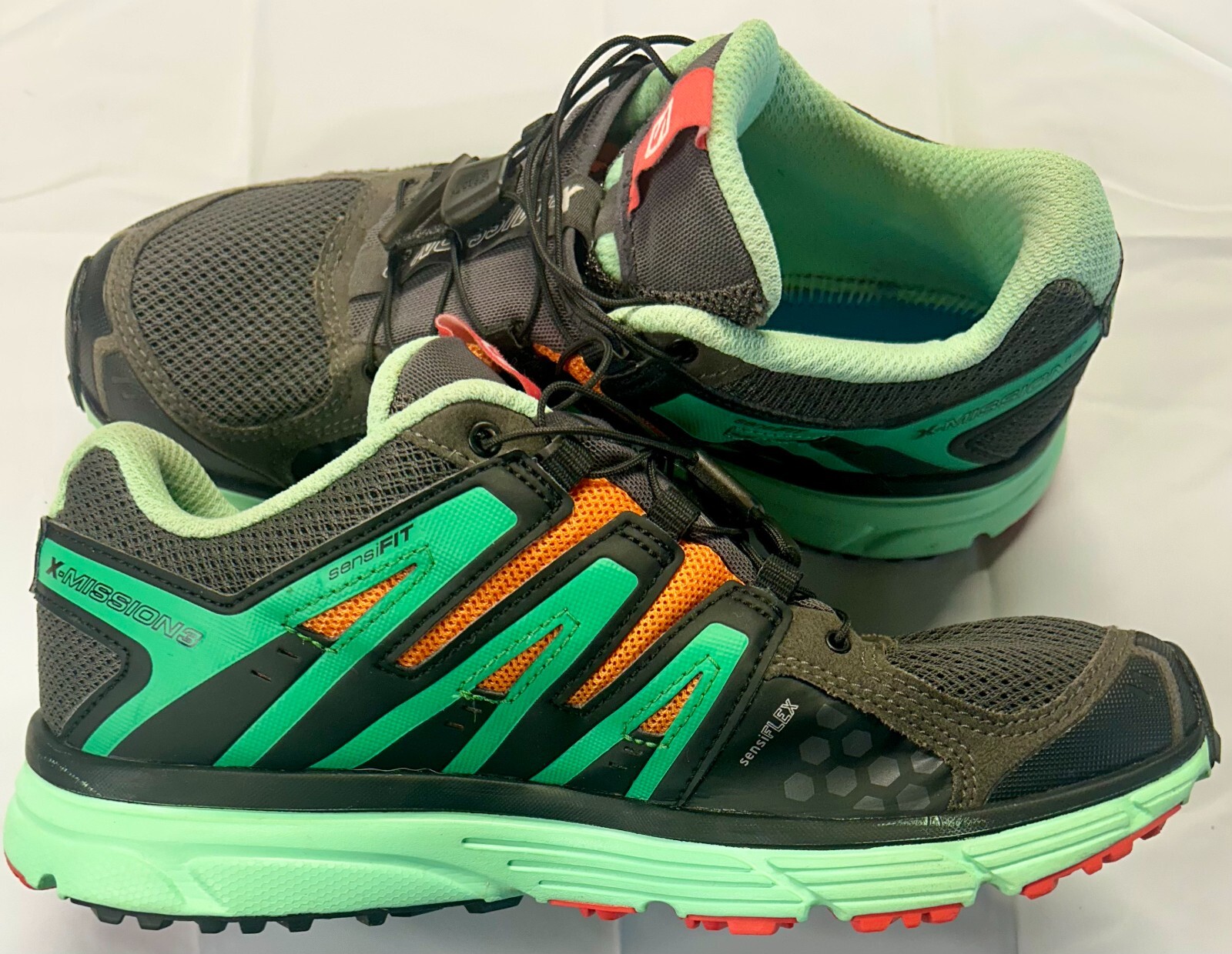 Scarpe da trekking Salomon X Mission 3 donna taglia 9 sneaker trail verde corsa belle