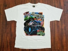 2005 Lowe's Motor Speedway Dirt Track Monster Bash White T-Shirt - Men's XL