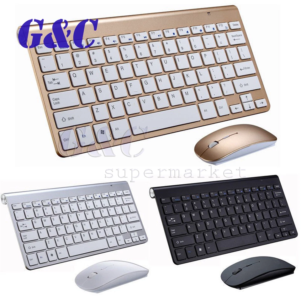 Slim 2.4GHz Cordless Wireless Keyboard and Mouse Set For PC MAC Laptop Tablet - Image 4 of 4