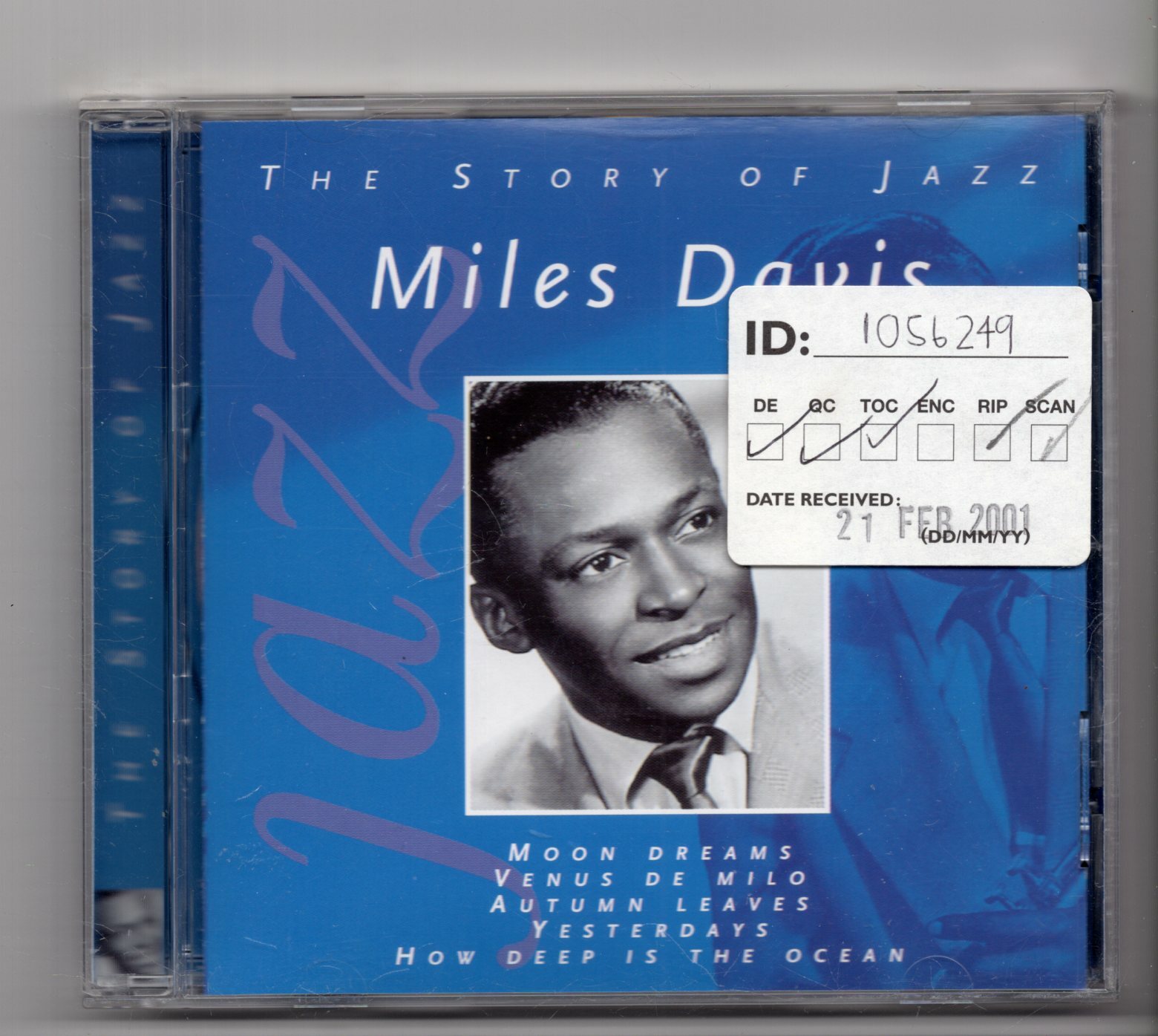 (JN650) The Story Of Jazz: Miles Davis, 10 tracks - 2000 CD