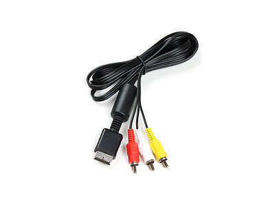 TV AV Kabel für PlayStation 2 PS1 PS2 PS3 Konsole 1,8m Kabel Scart Audio  NEU