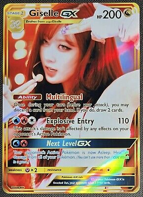 aespa Giselle GX Custom Pokemon Card K-pop Poca Photocard v2 aespa Giselle GX Custom Pokemon Card K-pop Poca Photocard v2