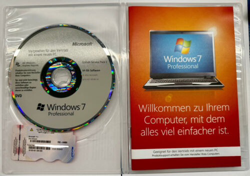 Windows 7 Professional 64 Bit OEM inkl. Service Pack 1 - Bild 1 von 1