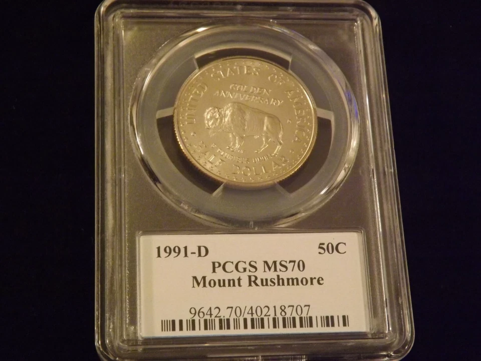 1991-D 50 C Mount Rushmore PCGS MS 70 - Image 2 of 2