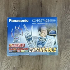Panasonic KX-TG2740S 2.4 ghz Cordless Phone System with Answering Machine