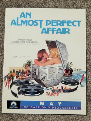 ALMOST PERFECT AFFAIR(1985) VIDEO DEALER ONLY BROCHURE, MONICA VITTI, D CARRADIN | eBay