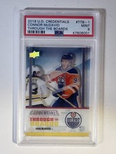 2019-20 PSA 9 Connor McDavid Upper Deck Credentials Through the Boards #TTB-1 🔥