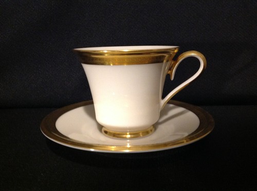 Lenox Aristocrat Gold One (1) Footed Tea Cup & Saucer Set USA Mult. Avail. - Picture 4 of 17