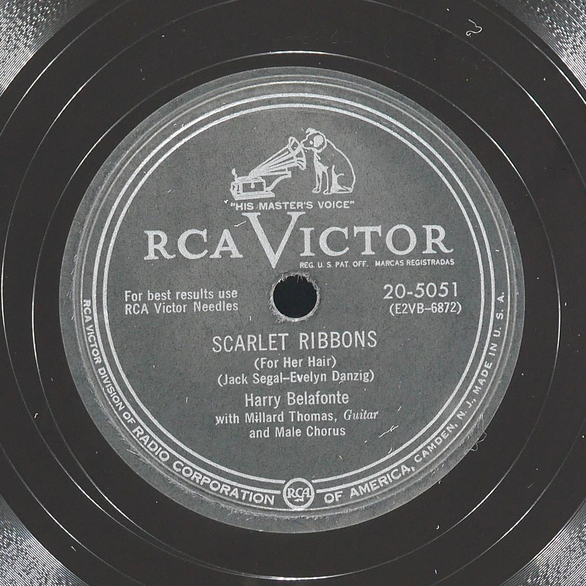 HARRY BELAFONTE Shenandoah / Scarlet Ribbons RCA VICTOR 20
