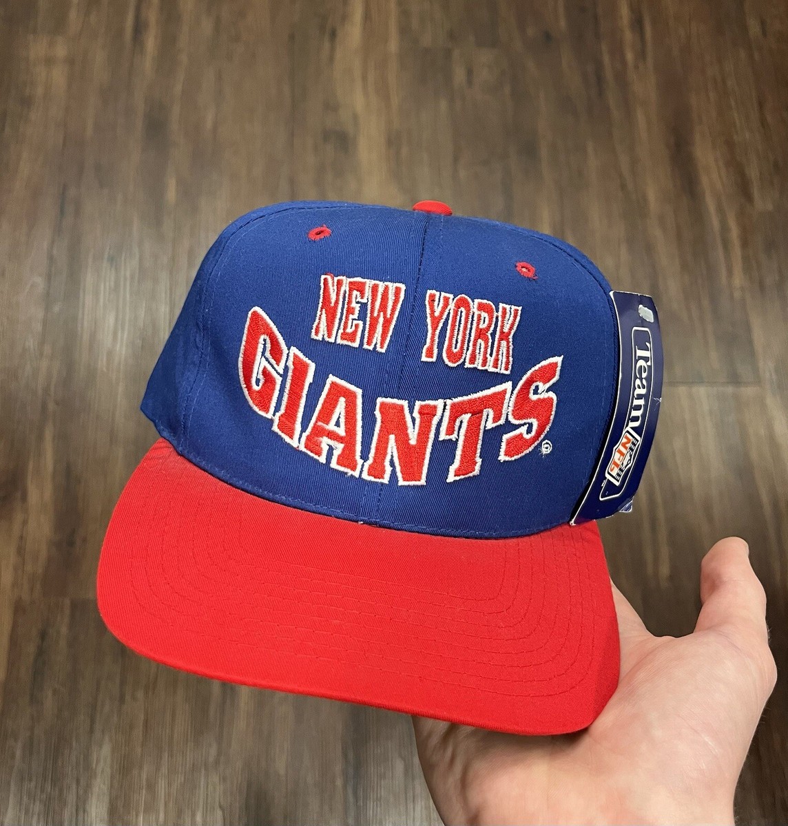 Sports Specialties 90s ny giants キャップ Vintage New York Giants Hat Cap Snapback Blue Laser Sports