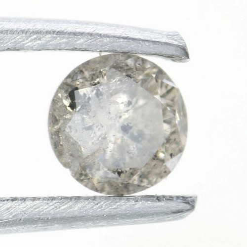 Diamante lucido naturale taglio tondo fantasia 0,11 ctw marrone I1 purezza diamante 3 mm - Foto 11 di 11