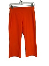 Nike Dri Fit Women's Cropped Yoga Pants - Size Small orange