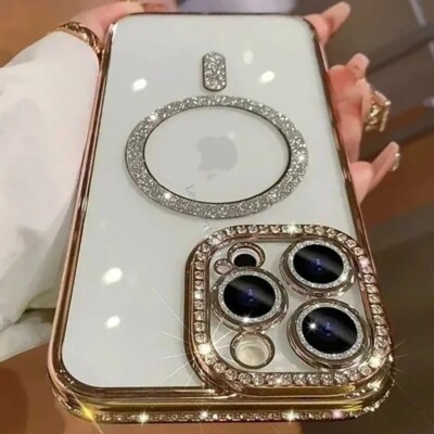 Case For iPhone 16 15 14 Plus 13 12 11 Pro Max Magnetic Wireless Charger Case