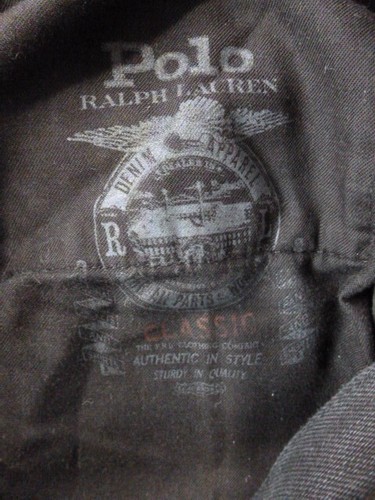 Polo Ralph Lauren Jeans Mens Size 36x30 Classic Fit Straight Black Denim Grunge - Picture 5 of 17