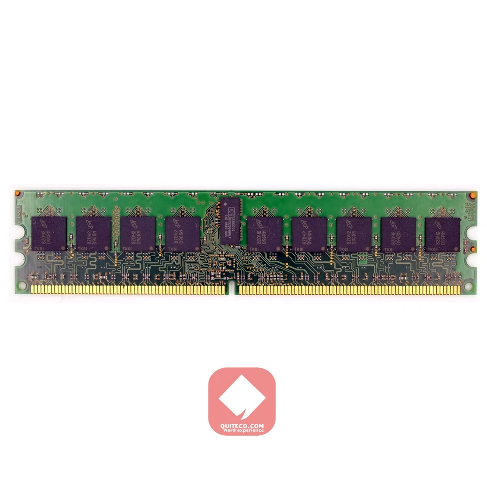IBM Micron RAM DDR2 DDR-2 667Mhz 1GB PC2-5300P 1Rx4 MT18HTF12872PY-667D2 - Immagine 2 di 2