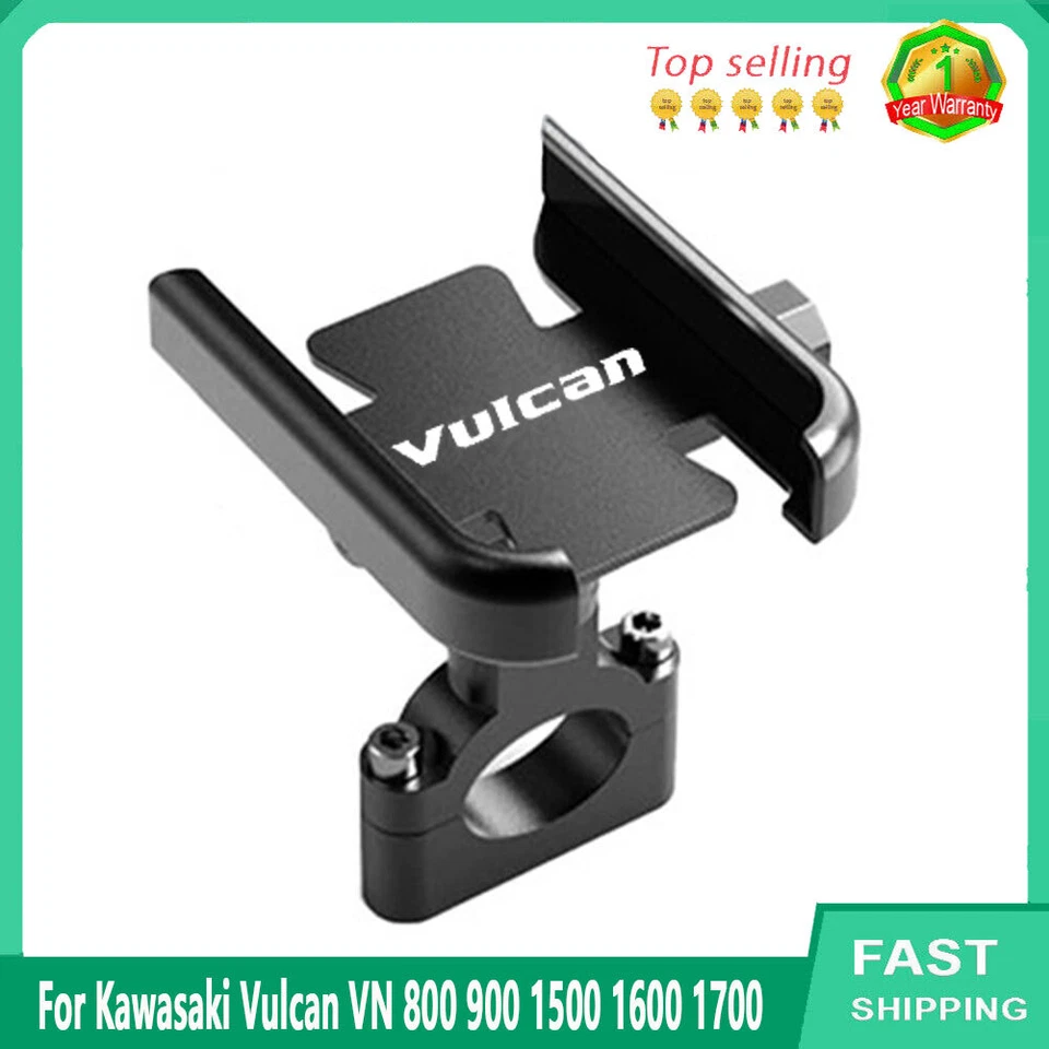 For Kawasaki Vulcan VN 800 900 Handlebar Mobile Phone Holder GPS Stand Bracket Foto 2 de 4