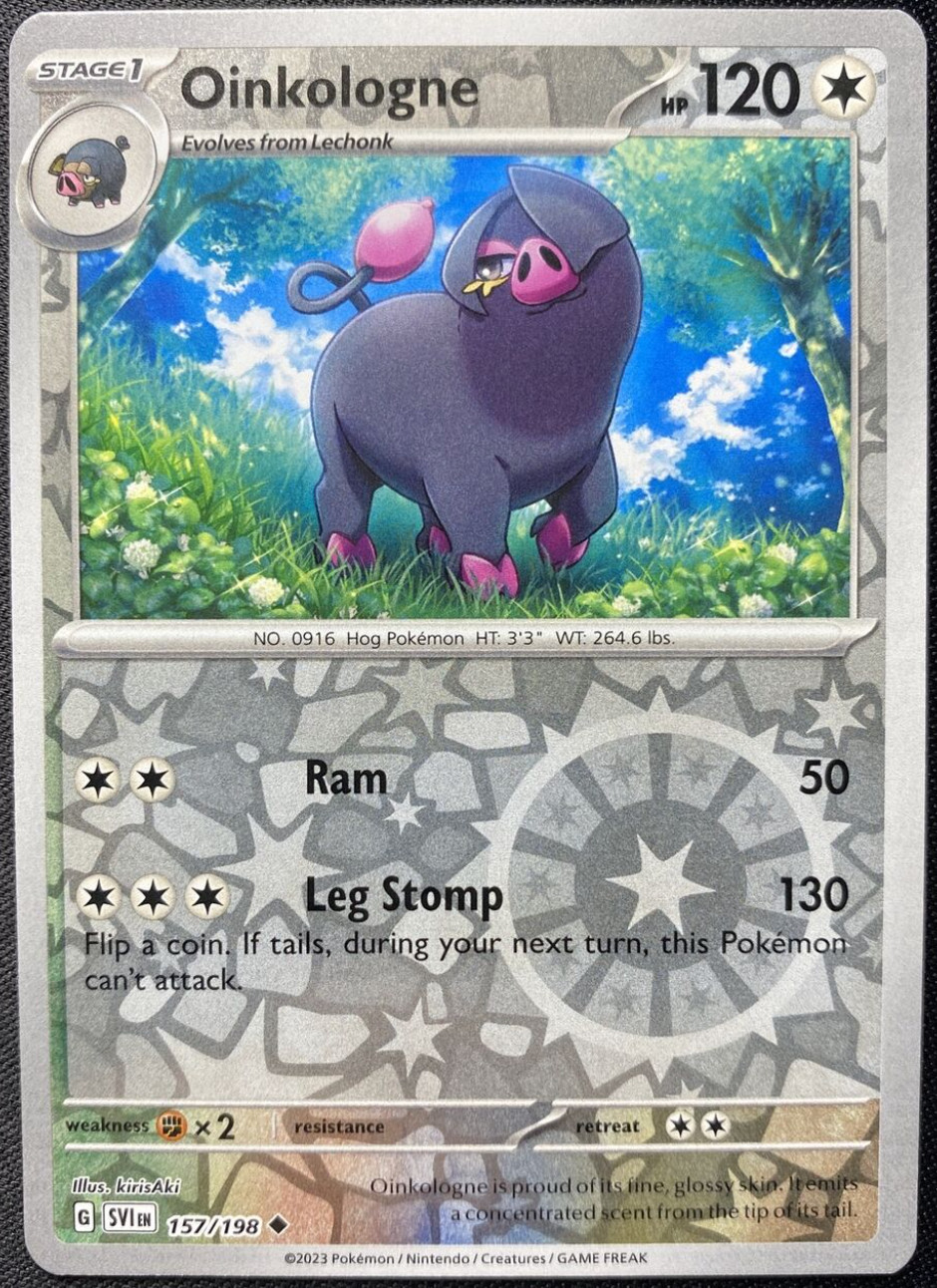 Pokémon - Oinkologne - 157/198 - Scarlet & Violet - Reverse Holo - NM/M