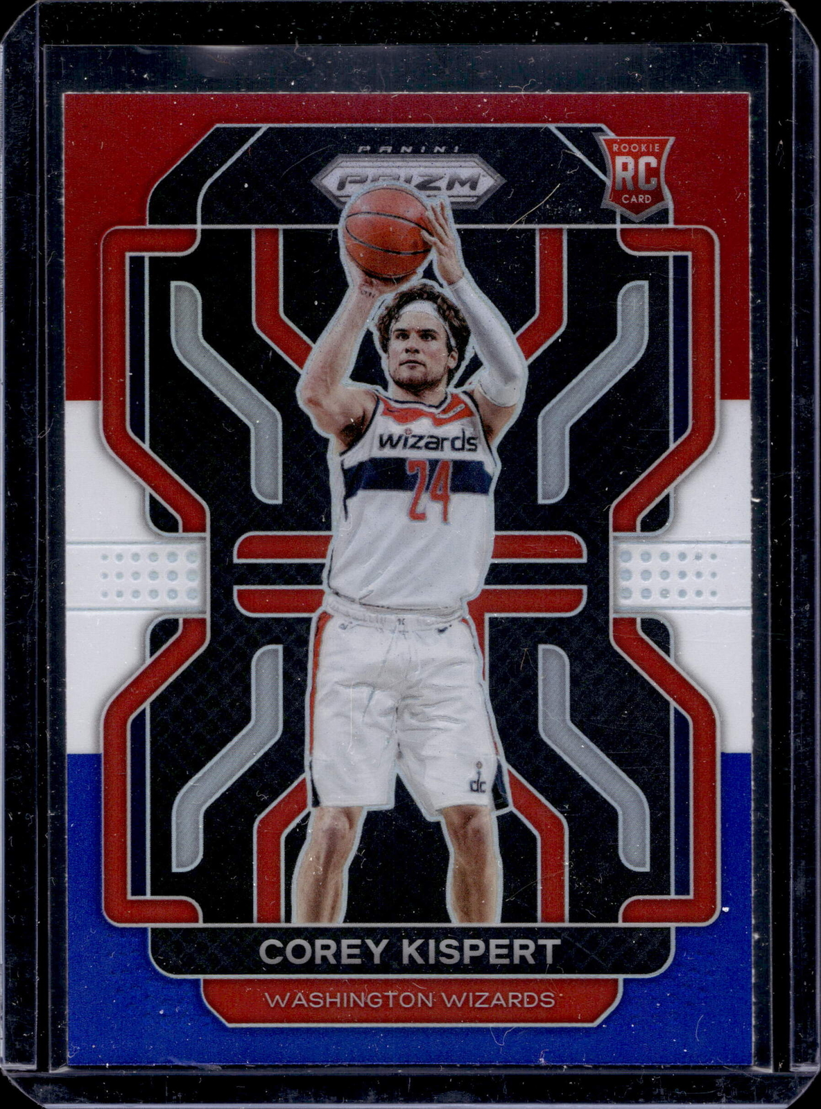 2021-22 Panini Prizm #275 Corey Kispert Red White and Blue