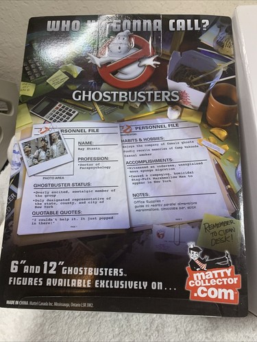 Matty Collector Box Ghostbusters Marshmellow Mess Ray Stantz 2010 Brandneu Selten - Bild 12 von 22