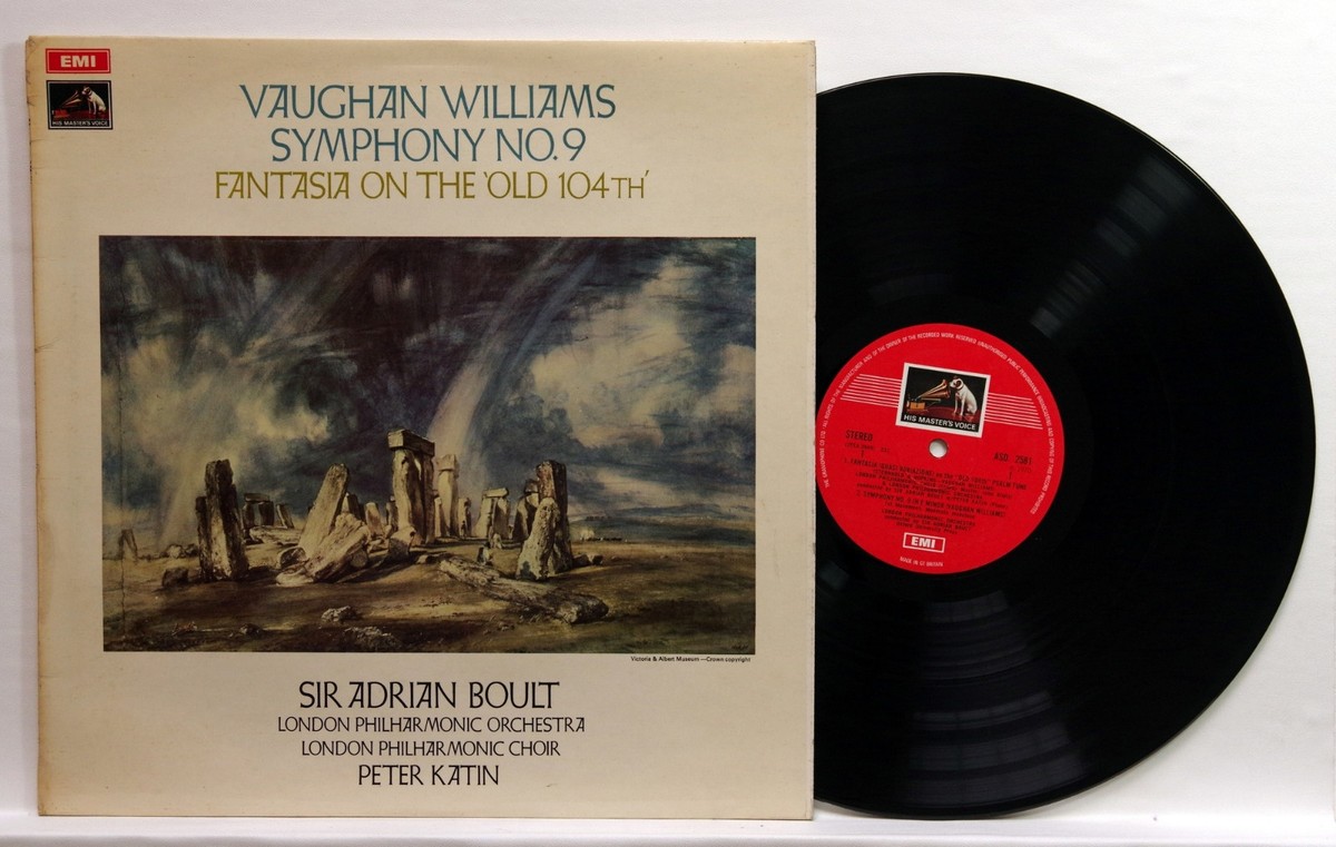 ASD 2581 - SIR ADRIAN BOULT - VAUGHAN WILLIAMS symphony no.9 EMI