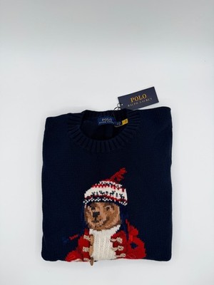 Polo Ralph Lauren Bear Sweater NWT | Size S | Holiday Limited | Rare
