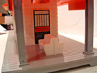 RARE #450 NOMA TALKING STATION -RED ROOF W/ WHITE BENCHES- OB+INST+++C7 EXC-READ — photo 7