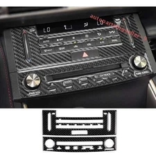 For Lexus IS300 350 13-20 Real Carbon Fiber Center Console AC CD Button Cover