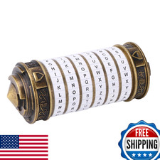 Cryptex Da Vinci Code Money Puzzle Box Hidden Compartments Valentine's Day Gift