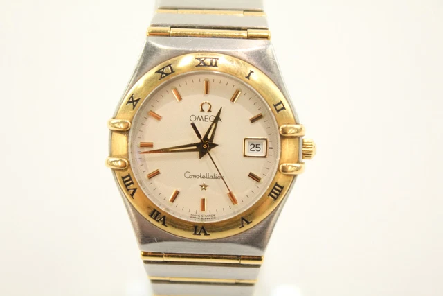 17 Omega Constellation Steel & 18K Gold Womens Watch Quartz Working