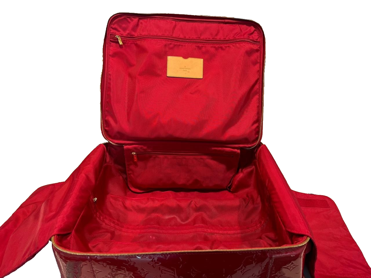 Louis Vuitton Vernis Pegase 45 Carryon Luggage Suitcase Red M91278 
