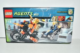 Lego Agents 2.0 Gold's Tooth Getaway ~ Retired ~ Scan Pics ~ Read Desc ~ NEW
