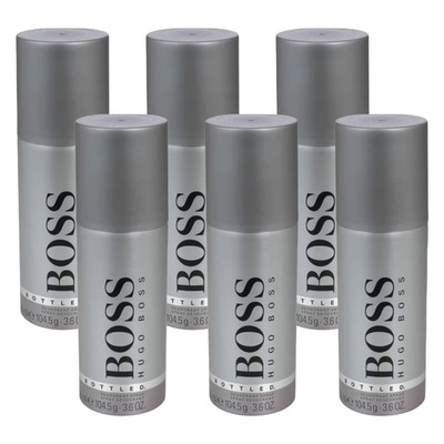 Hugo Boss Boss Bottled 6 x 150 ml Deospray Deo Spray Deodorant NEU