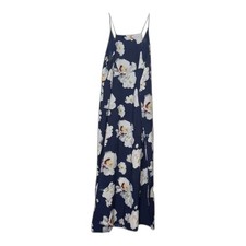 Eliane Rose Navy Blue Floral Maxi Dress with Spaghetti Straps