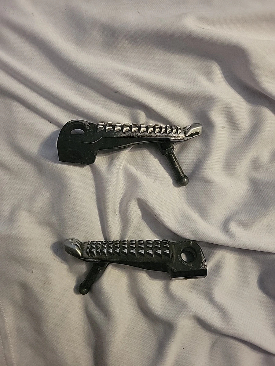 Kawasaki Aluminum Black Motorcycle Foot Pegs & Pedal Pads for sale