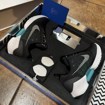 Nike Hyperadapt 1.0 Black Blue Lagoon Air Mag Men s 9 Black Box OG Adapt SAMPLE