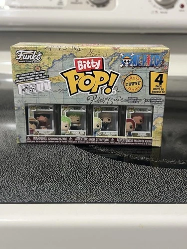 Funko Bitty Pop! Mini-Figure 4-Pack One Piece luffy Zoro Morgan Shank Chase pack