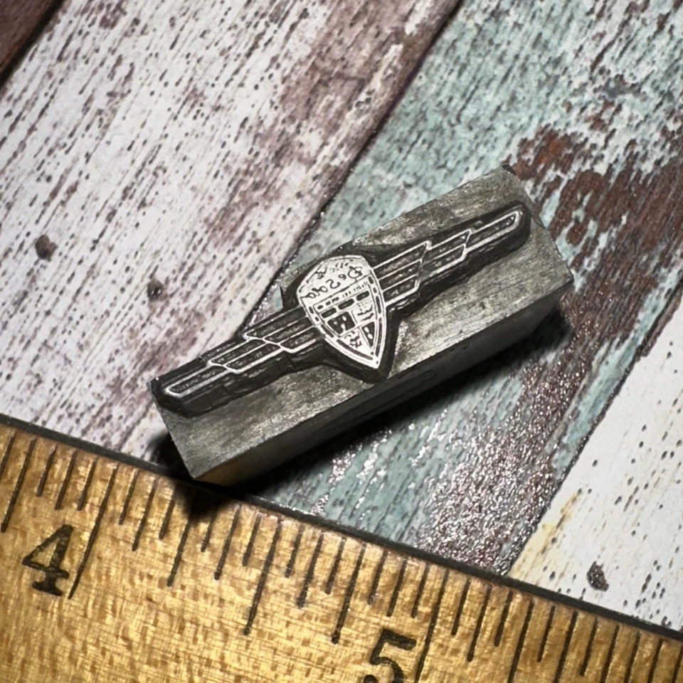 Printing Block ( Desoto Logo Emblem ) Lead Block - Image 3 of 4