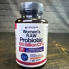 Wholesome Wellness Women's Probiotic Capsules - Promotes Gut Health