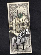 One Life 1 Dollar bill painting Tattoo Art Graffiti Art Street Art motivational