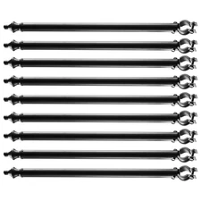 9Pack 27.4 in Galvanized Steel Chain Link Fence Extender for 1.3"-1.5" Top Rail