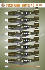 BMA48030 1:48 Bullseye Model Aviation Decals - P-51B Mustang Yoxford Boys #5